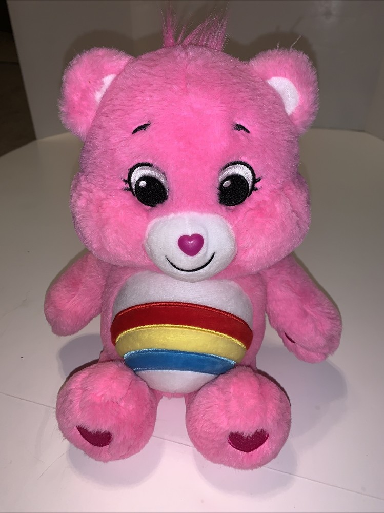 2021 Pink Cheer Bear 13-inch Rainbow Plush Stuffed Animal