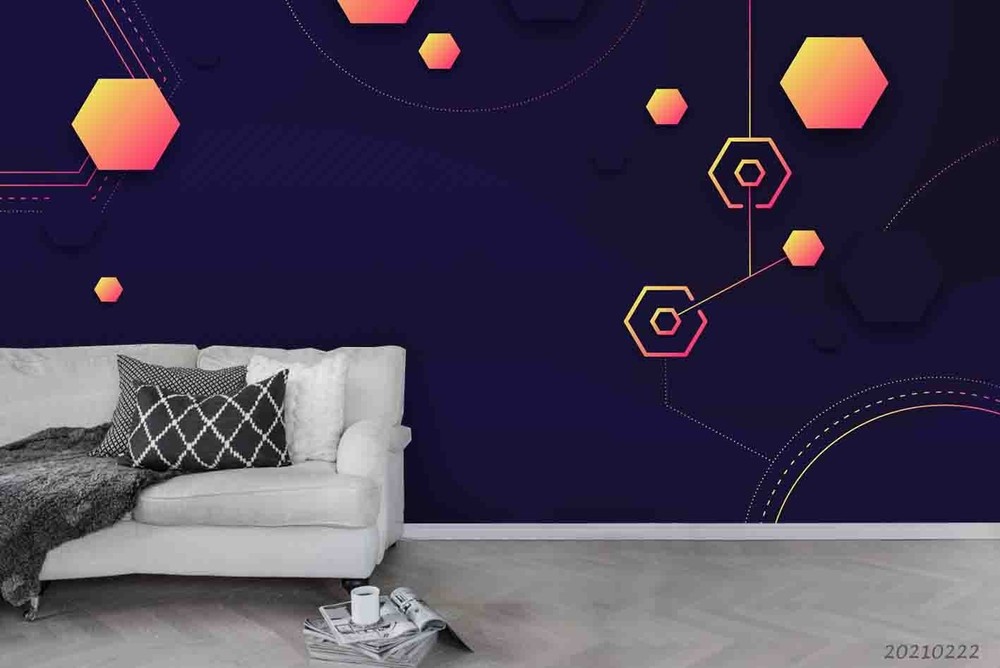 3D Geometric Graphics Wall Murals Wallpaper Murals Wall Sticker
