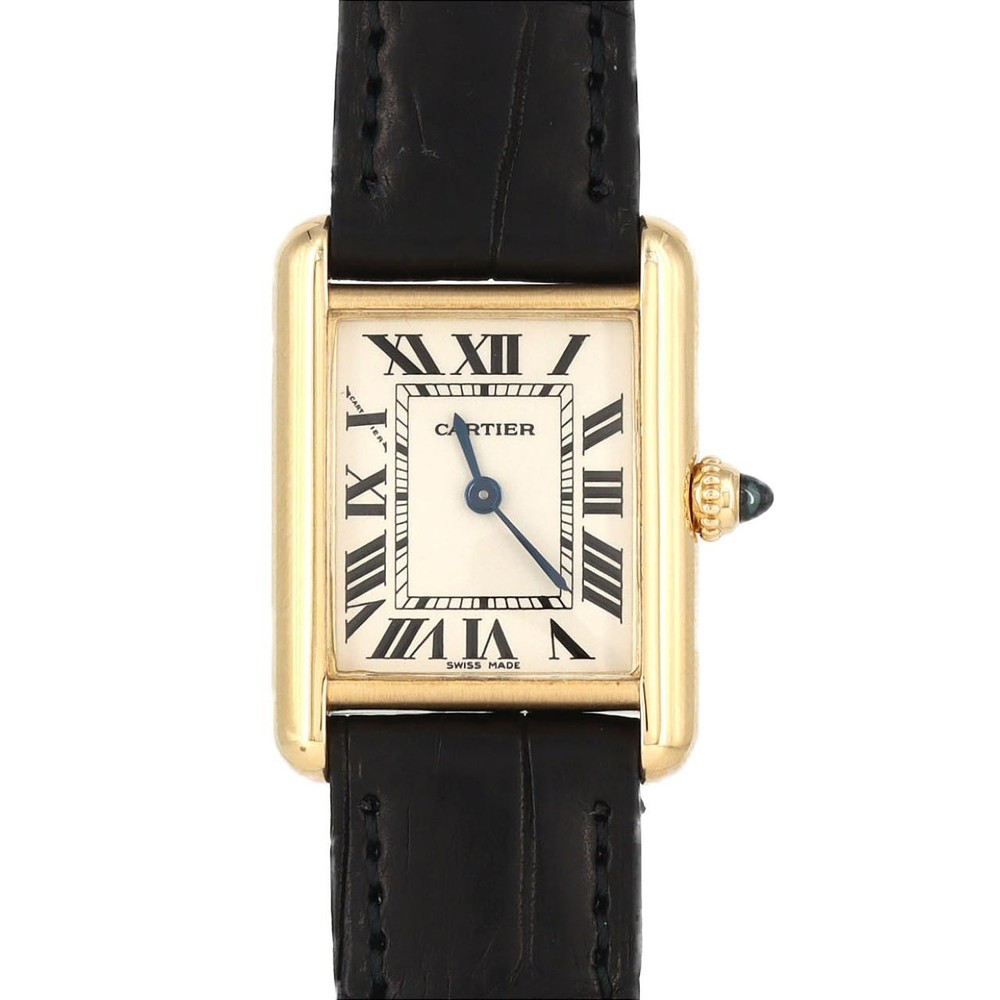 Authentic Cartier Tank LC SM YG W1529856 YG Quartz #260-008-152-8370