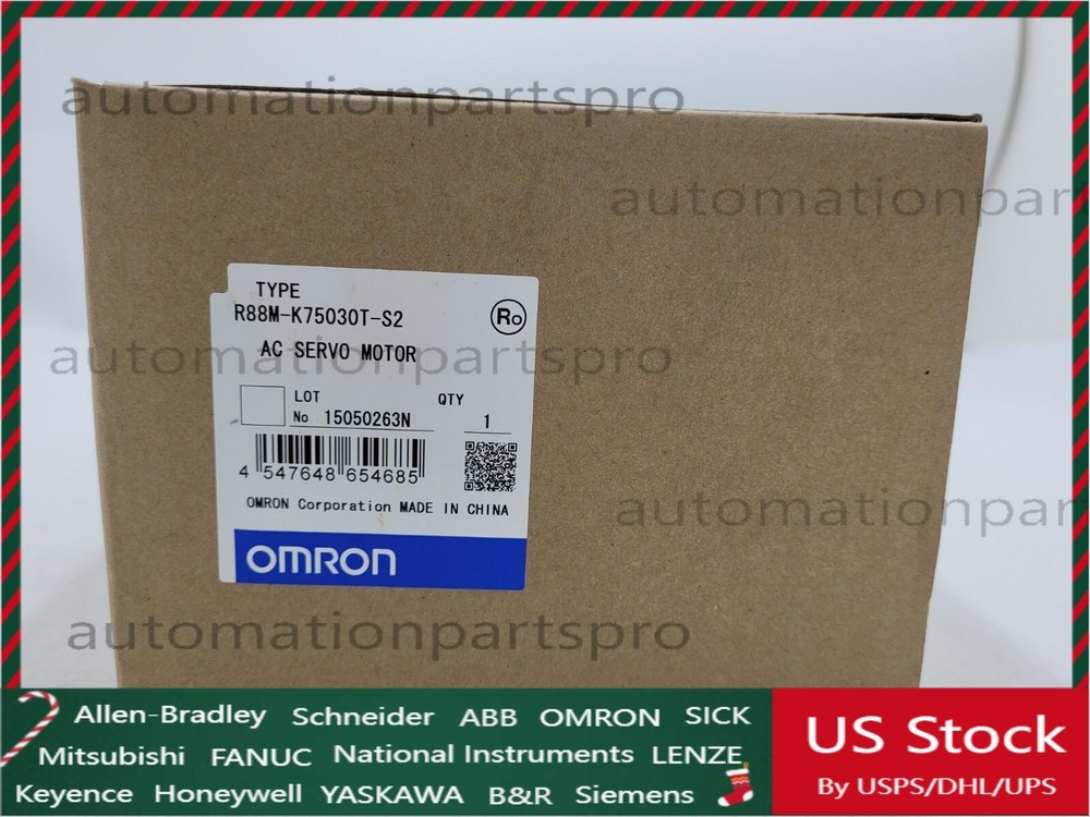 Omron R88M-K75030T-S2 Servo Motor New One US Free TAX R88MK75030TS2
