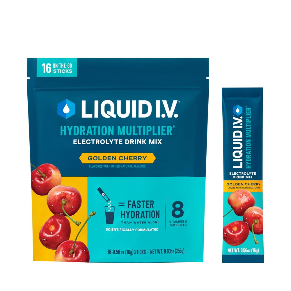 Liquid I.V.® Hydration Multiplier - Golden Cherry | Electrolyte Powder Drink ...
