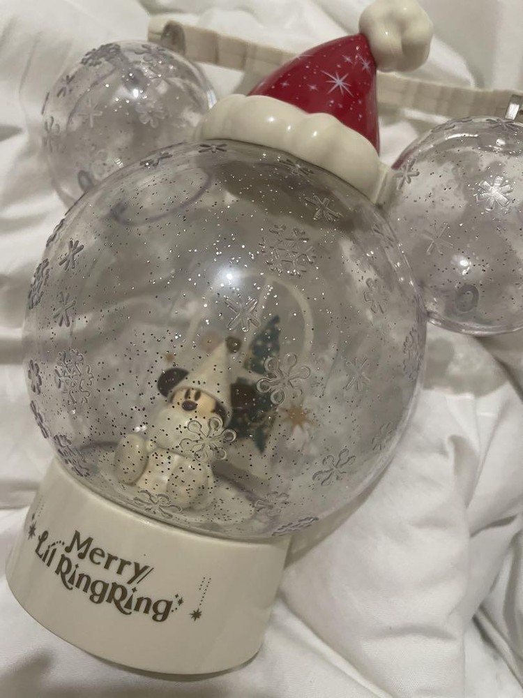 Limited Edition Disney Christmas Snow Globe with Lil Ringring