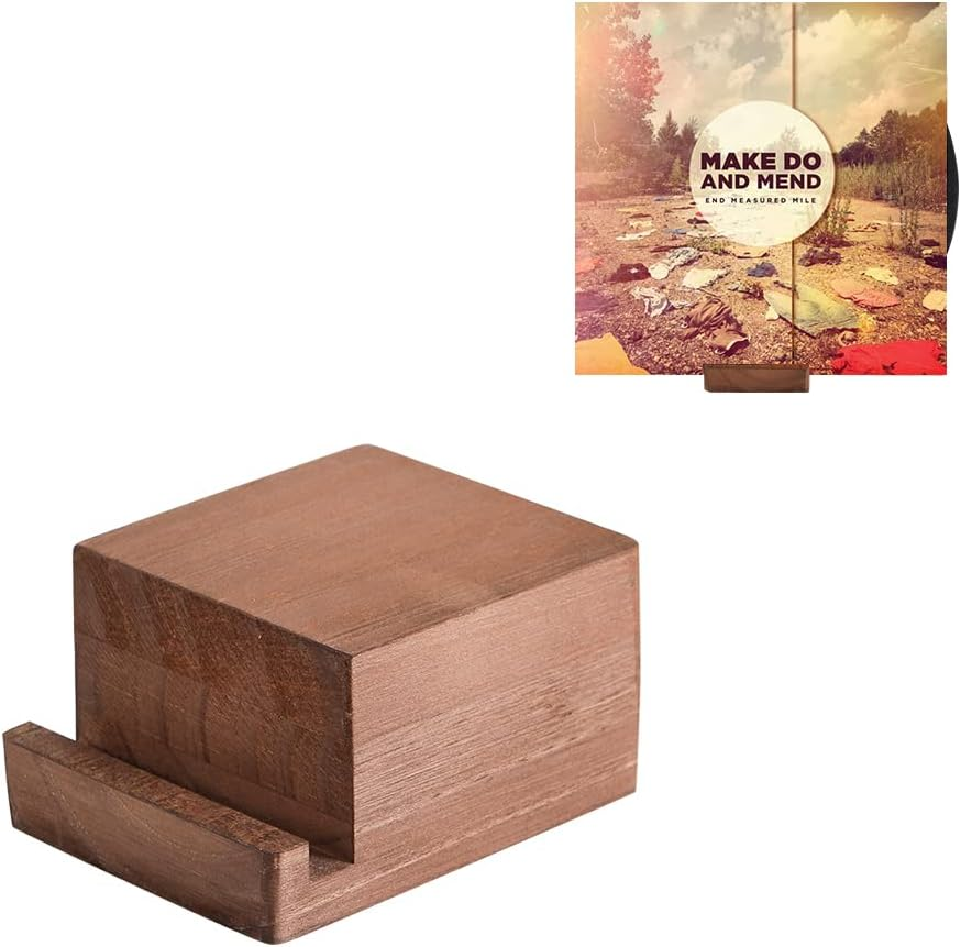 Vinyl Record Display Stand - Tabletop Now Playing Album Cover Holder - No Assembly Required  