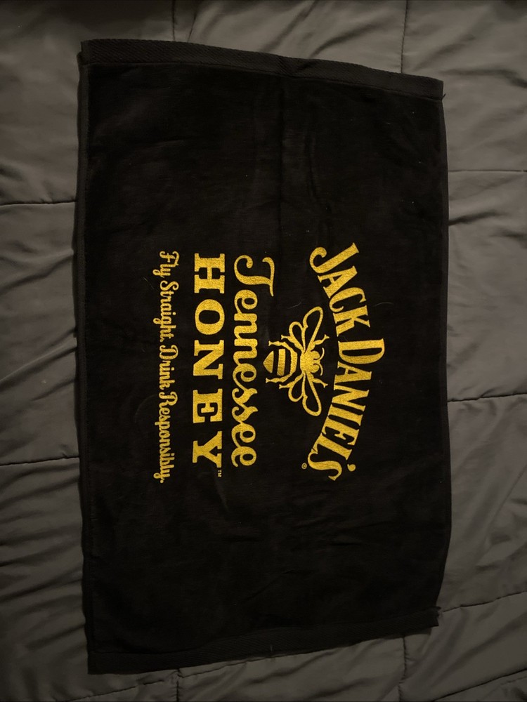 Jack Daniels Honey Whiskey Themed Golf Towel