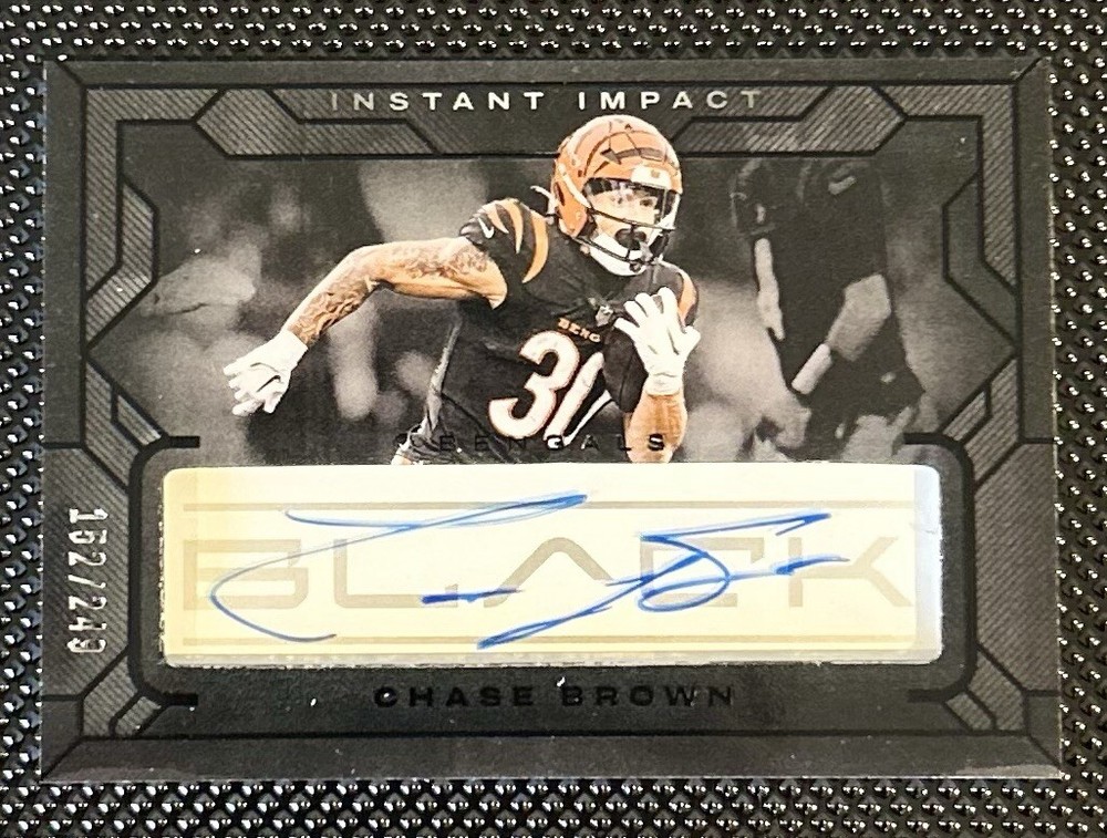 2024 Panini Black Football - Instant Impact - Chase Brown /249 - Bengals