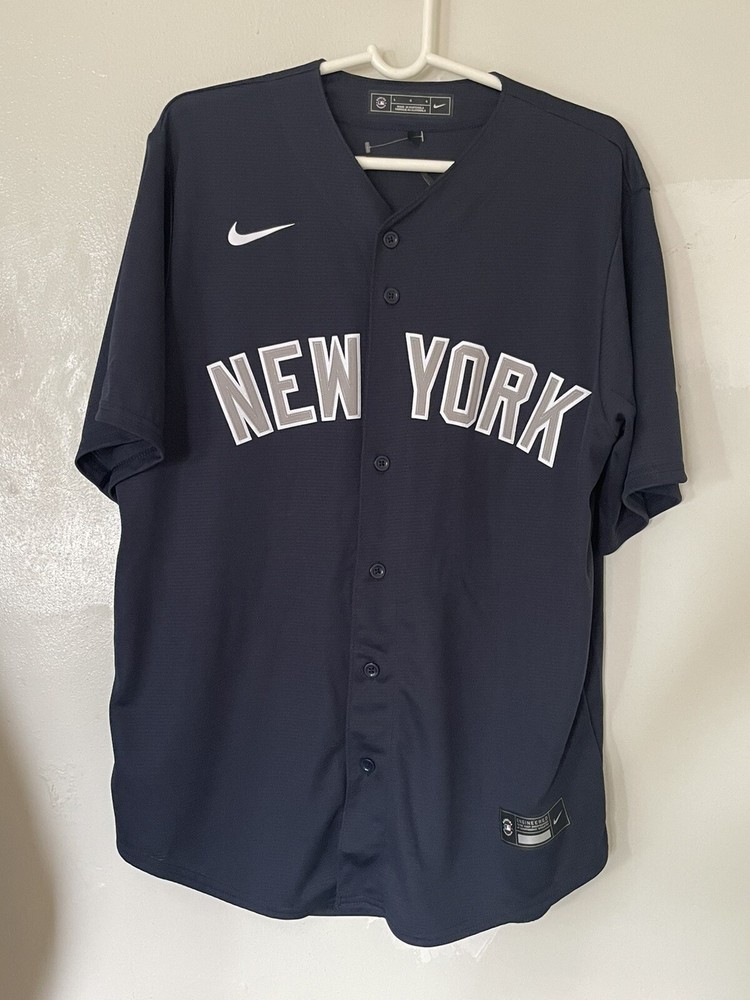 Nike New York Yankees Navy Blue Alternate Blank Jersey Men’s Large