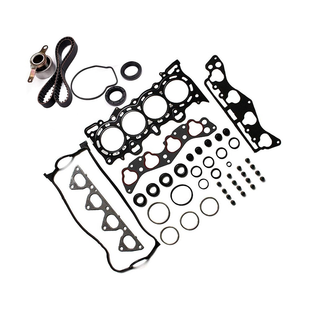 For Honda Civic DX Coupe 2-Door 1.6L Head Gasket Set+Bolts Timing Belt Kit