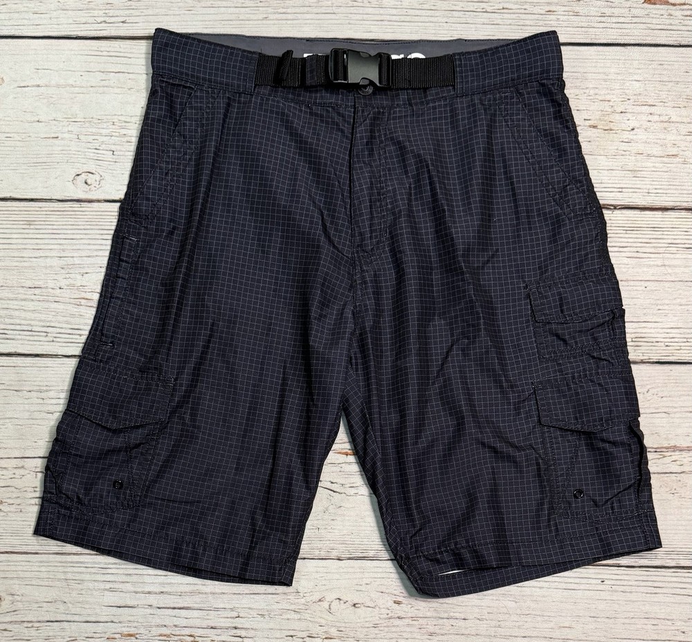 Iron Co. Shorts Black Cargo Performance Stretch Outdoors Hiking Men’s Sz 34