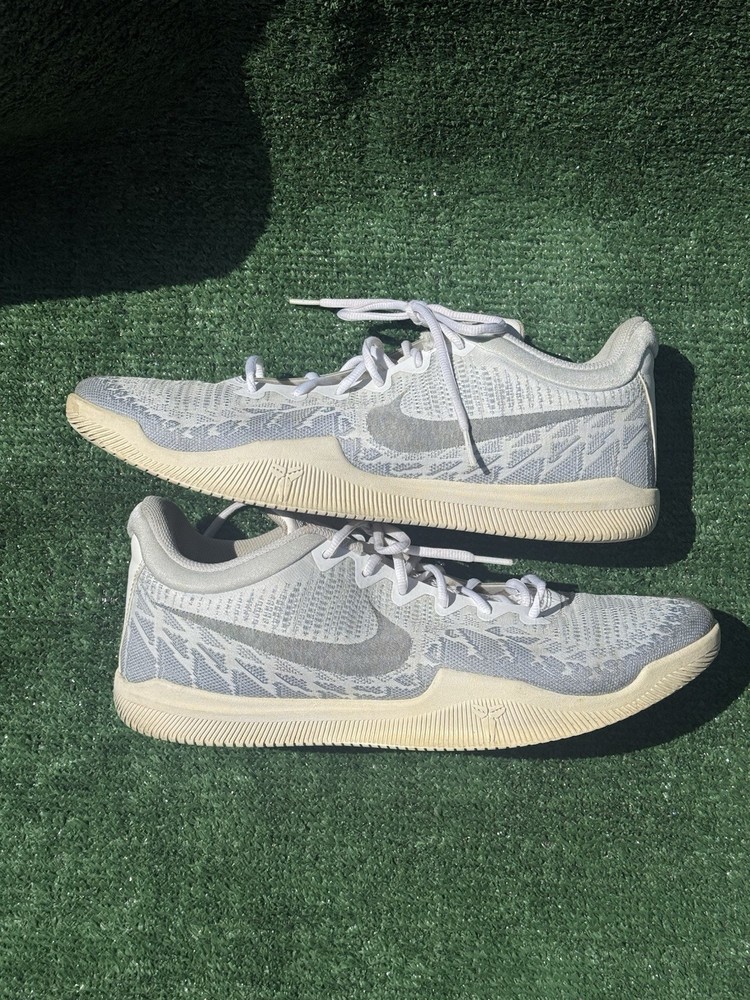 Nike Kobe Mamba Rage White Pure Platinum Basketball Shoes Size 14 908972-100