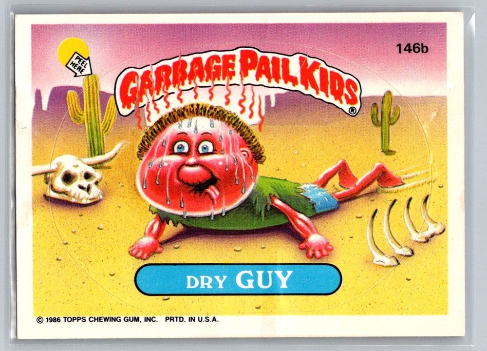 Dry Guy 1986 Topps Garbage Pail Kids Series 4 #146b