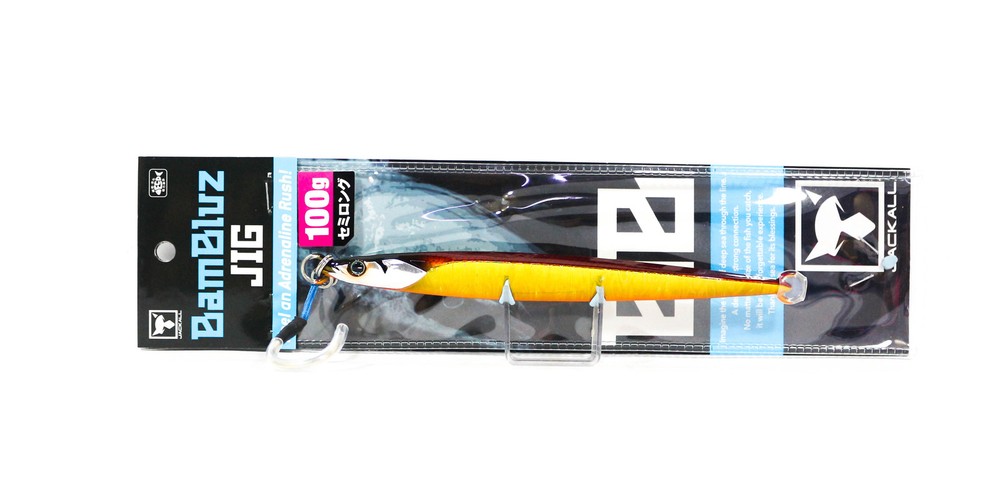 Jackall Bambluz Semi Long 100g Metal Jig in Red Gold