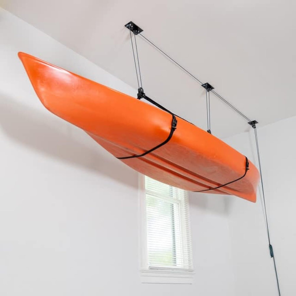 Teal Triangle Elite Kayak Pulley System, 150 lbs Ceiling Hoist, Kayaks, Canoe...