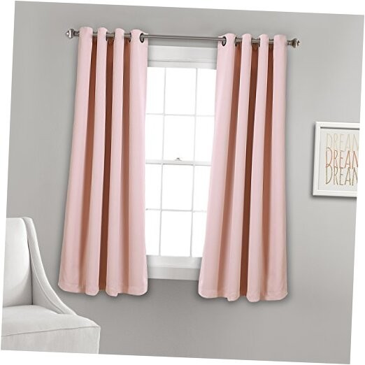 Insulated Blackout Grommet Curtain Panel Pair 63