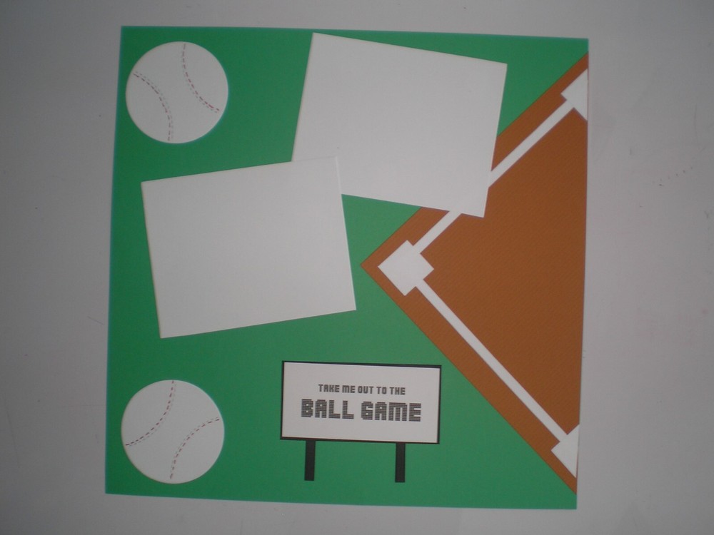 Baseball 1 #901 premade scrapbook pages