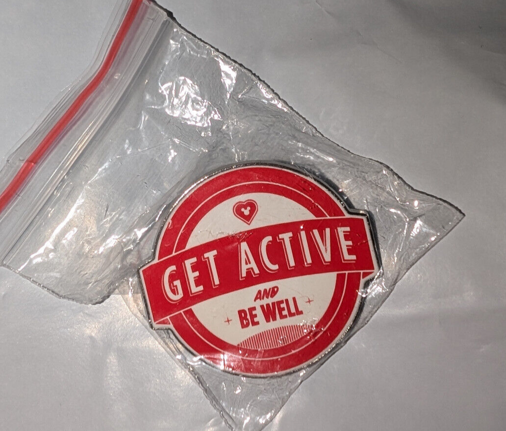 Disney Trading Pin Get Active and Be Well Brand New in Package
