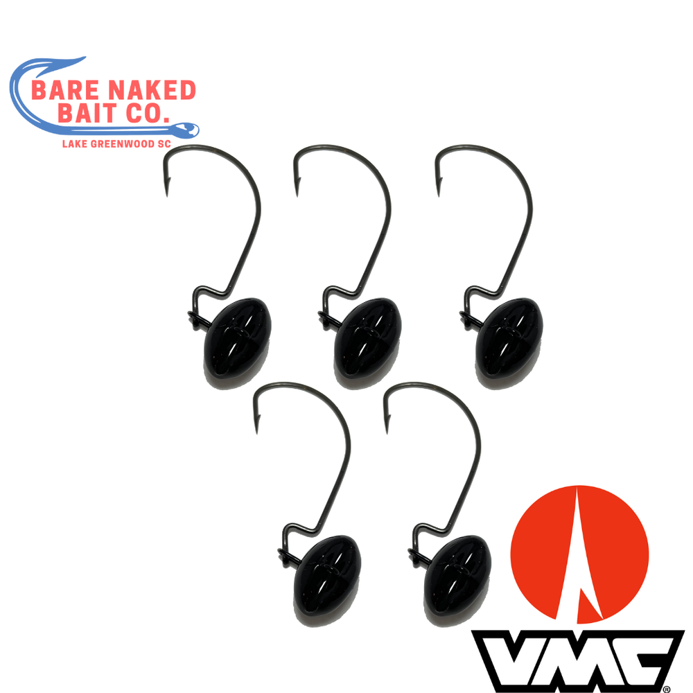 10 Pack Wobble Head Swing Head Biffle Football Jig 3/0 VMC EWG