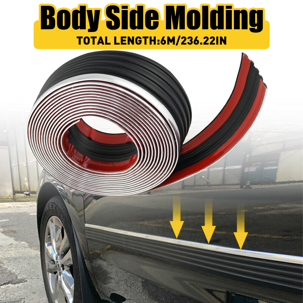 6M Body Side Molding Belt Exterior Protector Roll For Chevy / GMC SUV's Truck