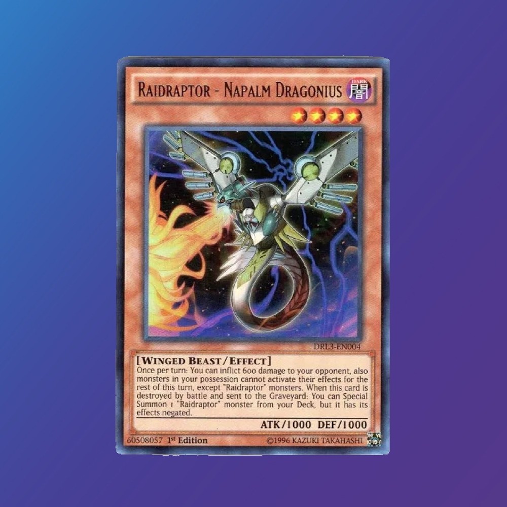 Yu-Gi-Oh 1st Edition DRL3-EN004 Ultra Rare Raidraptor Napalm Dragonius Card