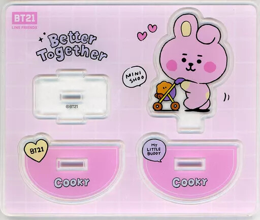 Acrylic Stand Panel Cookie Jungkook Swaying Trading Bt21