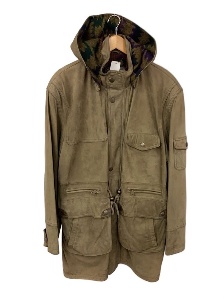 Wind  Leather Jacket Blouson/Ll/Cowhide/Khk 3464