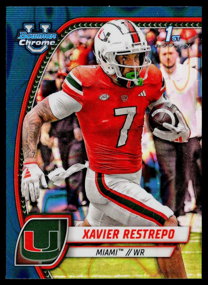 2024 Bowman Chrome Xavier Restrepo Green Lava Refractor RC /99