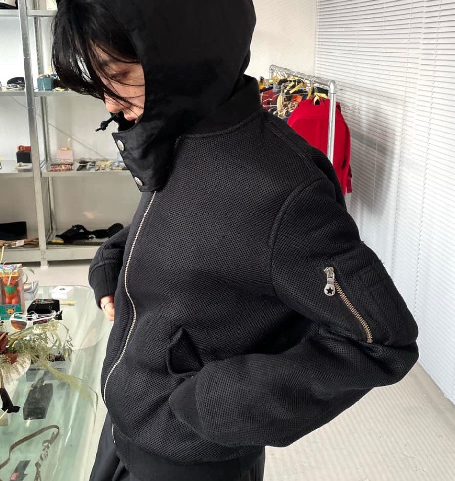 Phenomenon Streetwear Black Bomber Jacket *RARE*  Sz 38