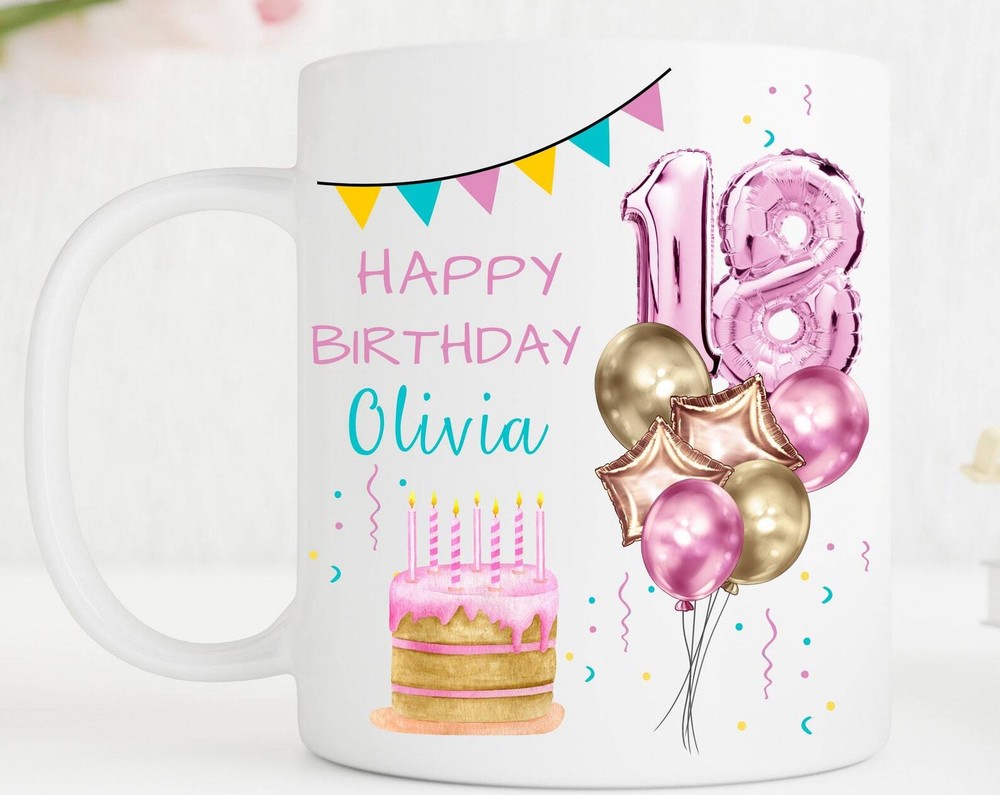 Personalized Birthday Mug Gift for Best Friend Sister Cousin or Daughter  