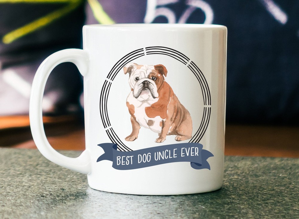 Personalized Best Dog Uncle Coffee Mug Custom Dog Uncle Announcement Gift Ideas