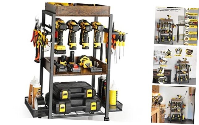 Power Tool Organizer Garage Storage Organization Shelving Tool Holder Drill