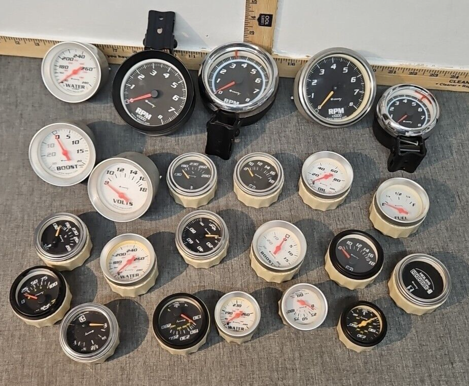 23 Instrument Gauge Housings Faces Frames Covers NO INSIDES For PARTS Lot C