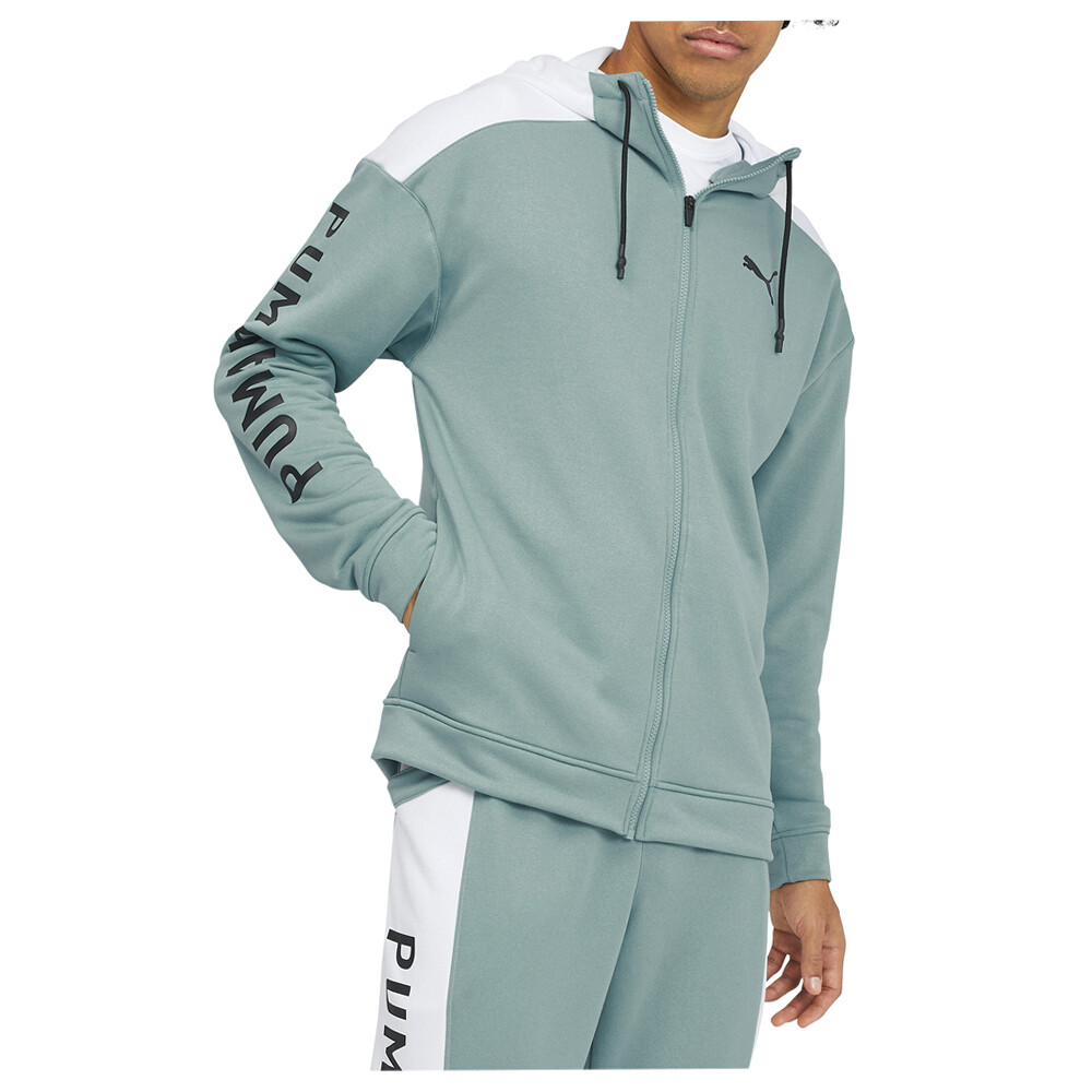 Puma Train Logo Full Zip Hoodie Mens Size XS  Casual Outerwear 67041550