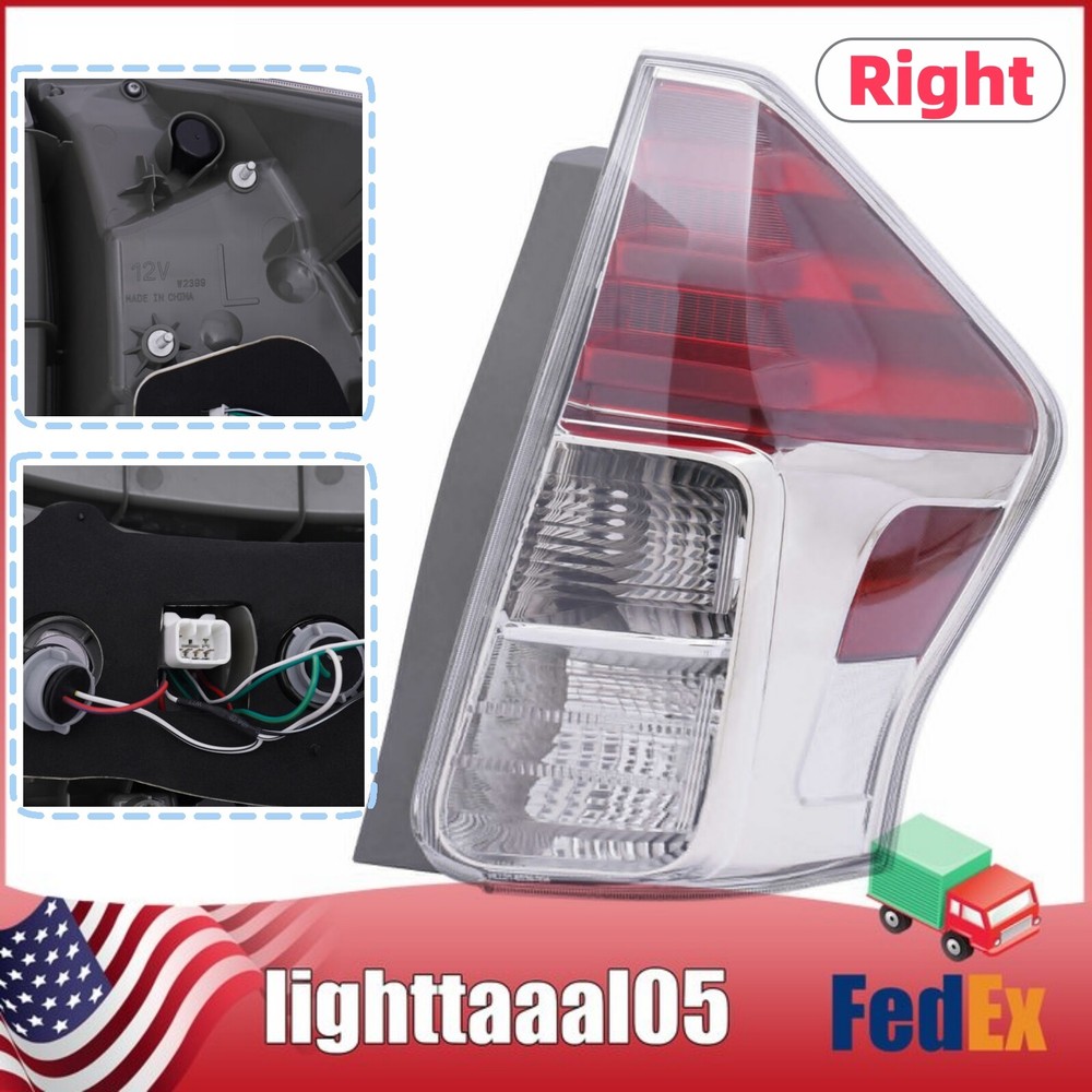 For 2015-2018 Toyota Prius V Tail Light Passenger Side Right Rear Lamp Assembly