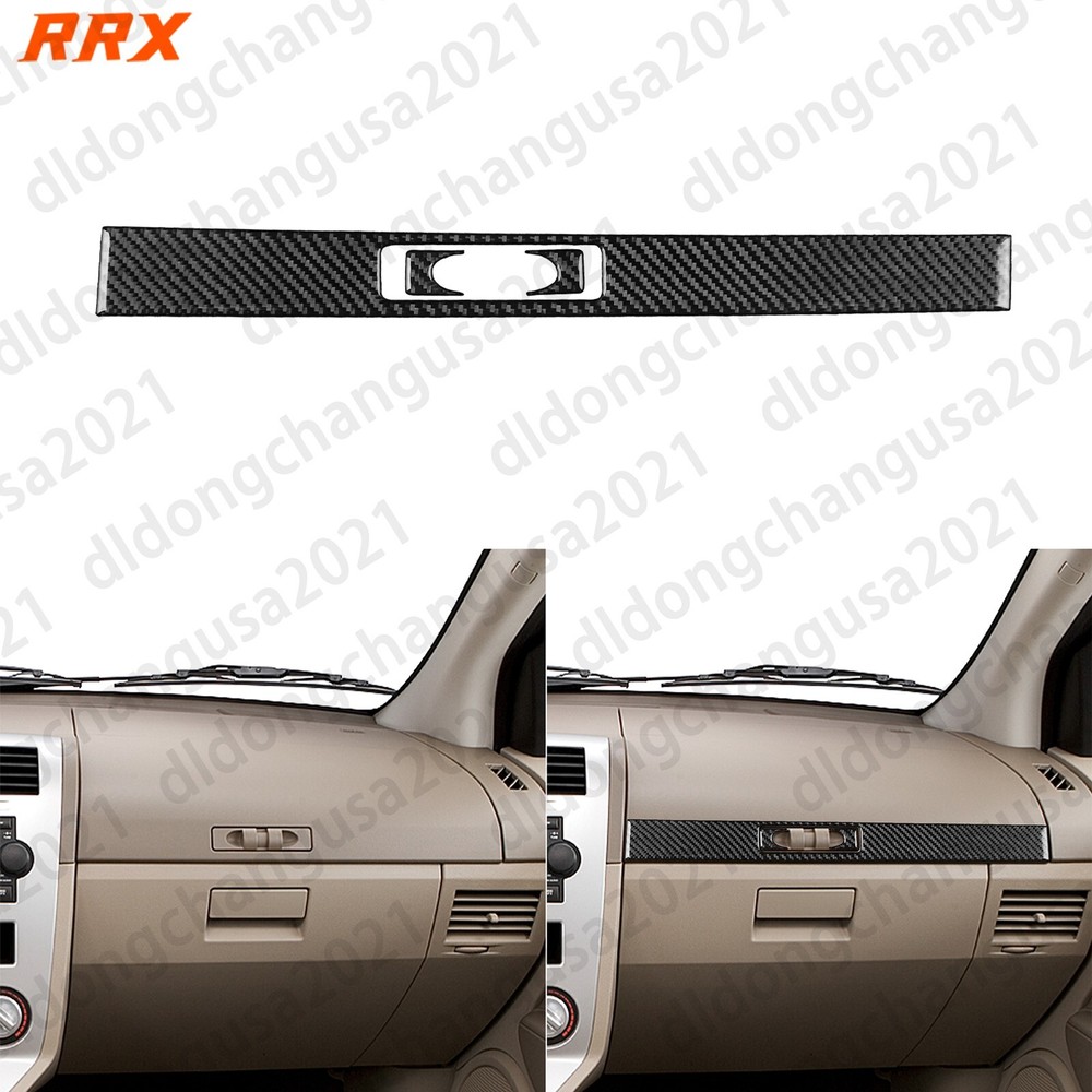 Real Carbon Fiber Co-pilot Dashboard Panel Cover Trim For Dodge Caliber 2007-09