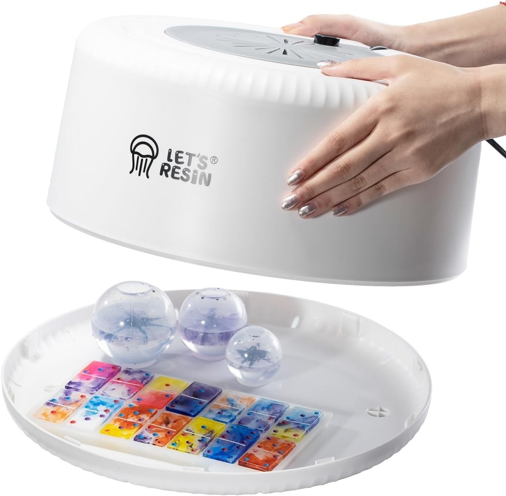 Advanced Epoxy Resin Curing Machine with Large Tray & Secure Shut-Off Feature