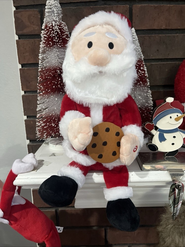 Vintage Gemmy Animated Santa Eating & Singng A Cookie Song