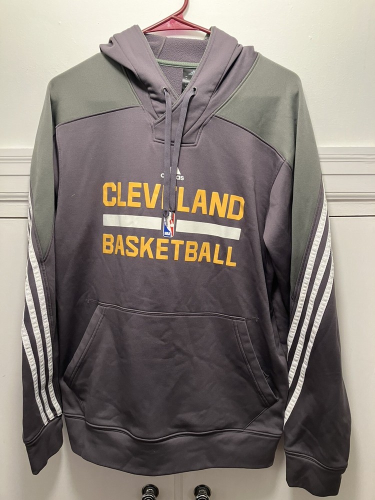 Cleveland Cavaliers NBA Adidas Men’s Medium Climawarm Practice Hoodie Sweatshirt