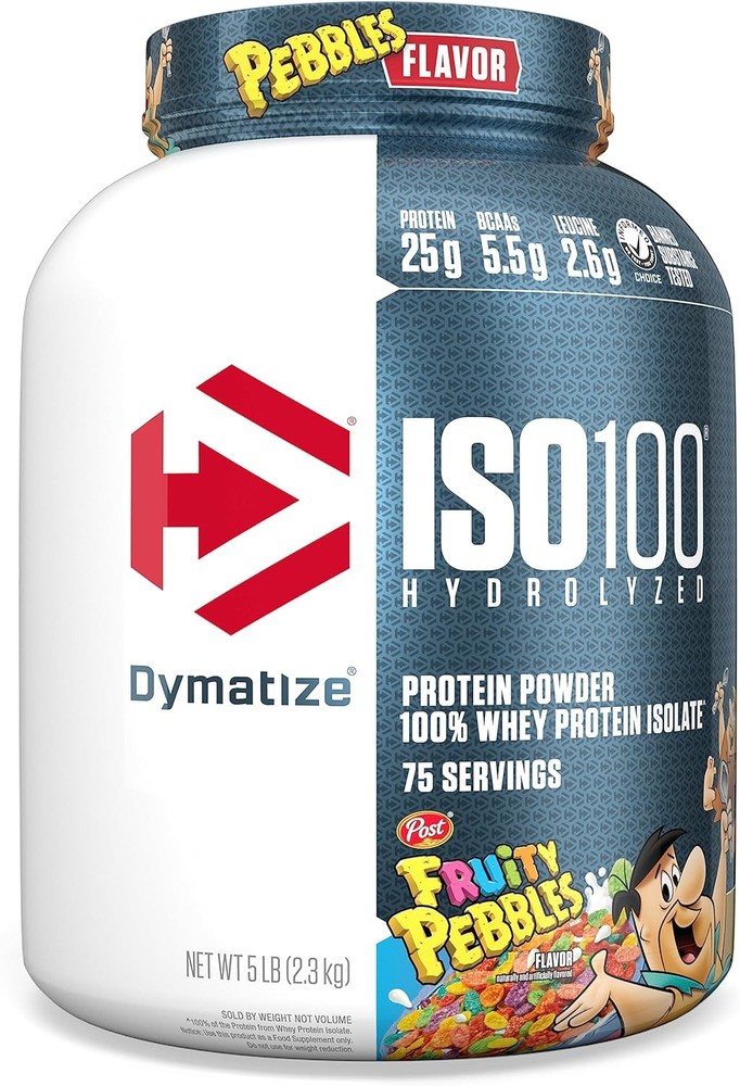 Fruity Pebbles Dymatize ISO100 Whey Protein Powder 75 Servings