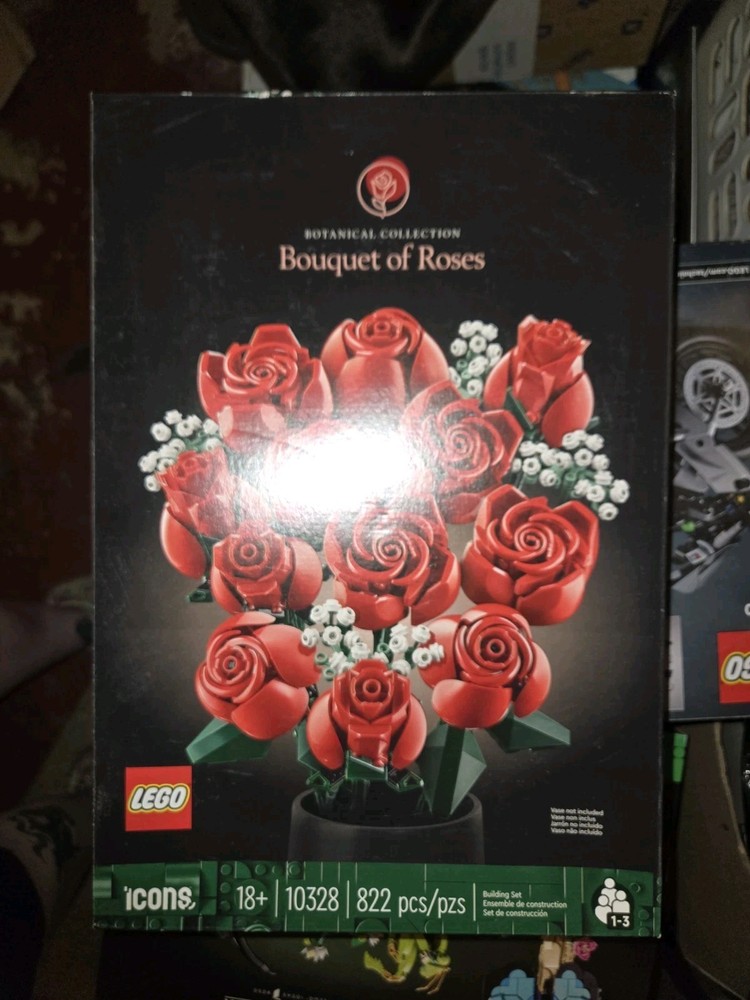 LEGO Botanicals Bouquet of Roses Building Kit 10328 Artificial Flower Set