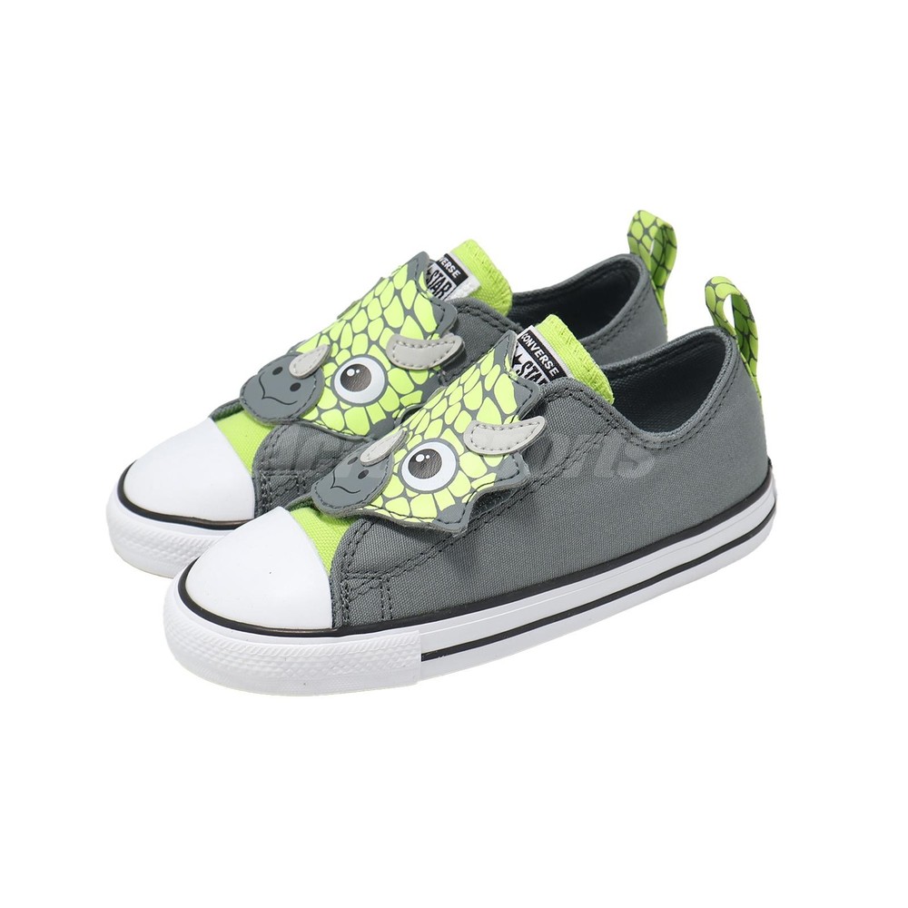 Converse Chuck Taylor All Star One Strap Gray Green Toddler Infant Shoes A15901C