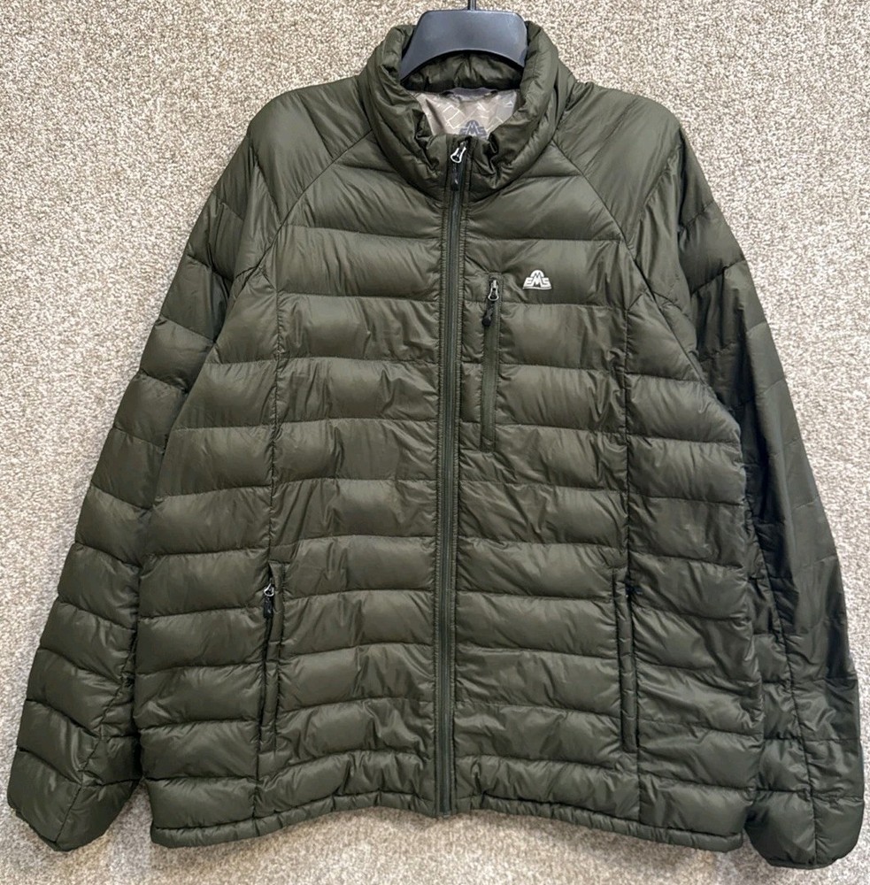 Men's 2XL Green Insulated Puffer Jacket for Hiking by EMS Eastern Mountain Sports