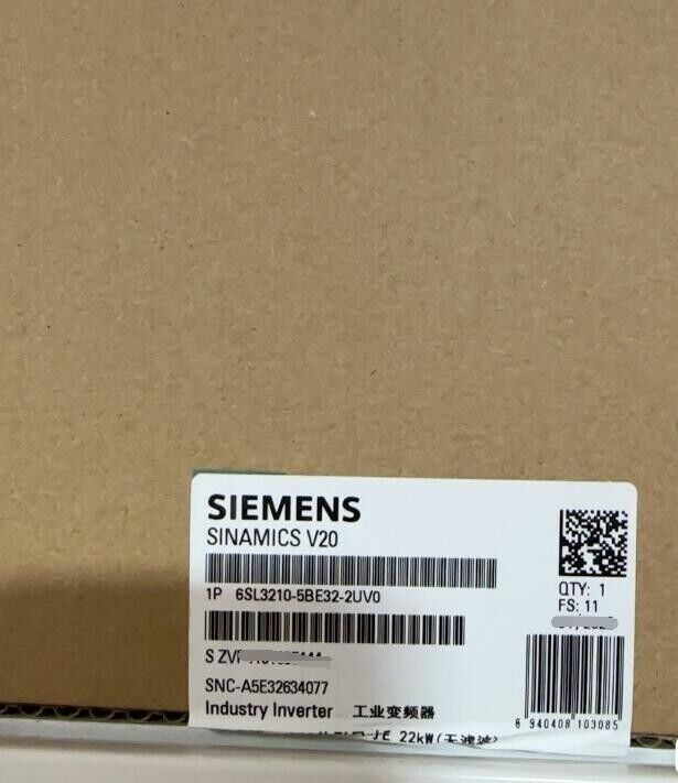 6SL3 210-5BE32-2UV0 PRO SIEMENS SINAMICS Rated Power 6SL3210-5BE32-2UV0