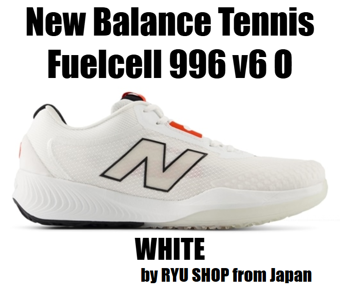 New Balance Men's tennis shoes Fuelcell 996 v6 O J6 MCO996J6 2E WHITE