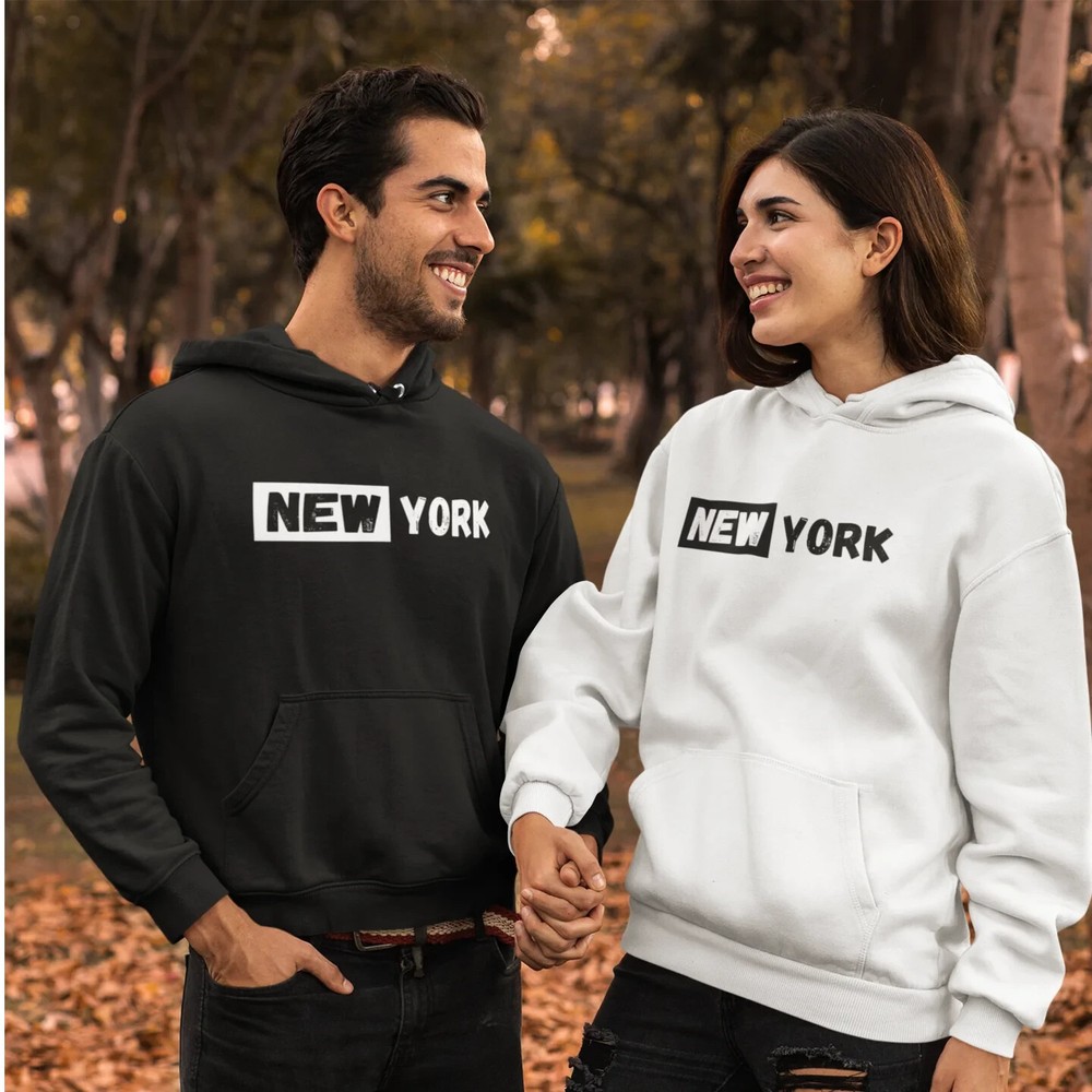 Premium New York Themed Unisex Hoodie – Modern Casual Hooded Sweatshirt for Men