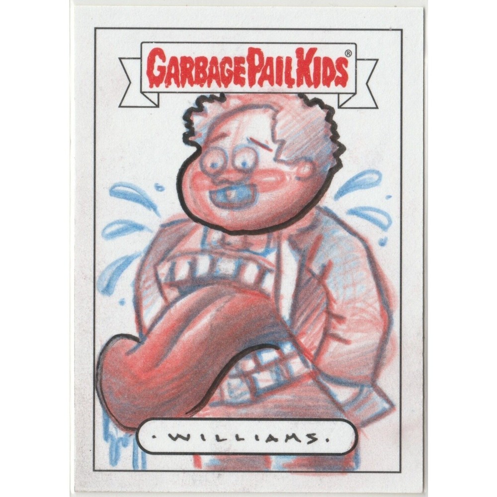SP 1/1 Sketch Auto Color Gavin Williams Garbage Pail Kids GPK 2024 Kids At Play Trading Card
