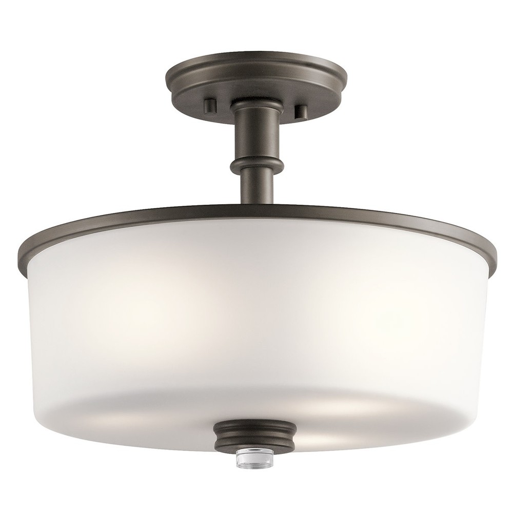 Kichler Joelson Semi Flush Mount Light Fixture in Olde Bronze Finish