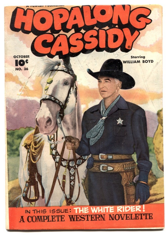 Hopalong Cassidy #36 1949- Fawcett Western- coupon out-image