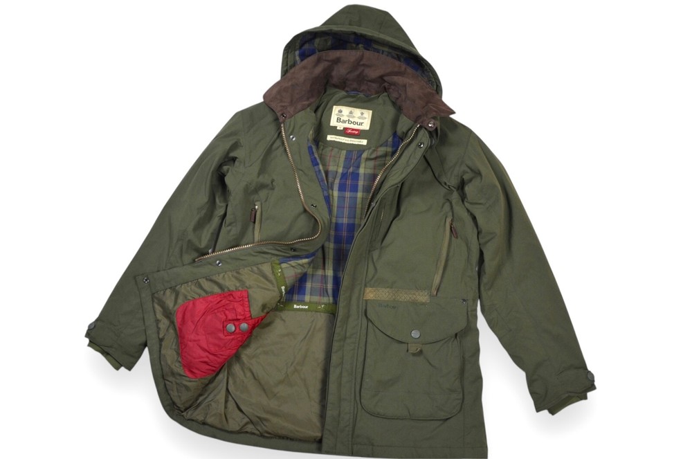 Men's Barbour Bransdale Sporting Jacket Waterproof Green England Size M