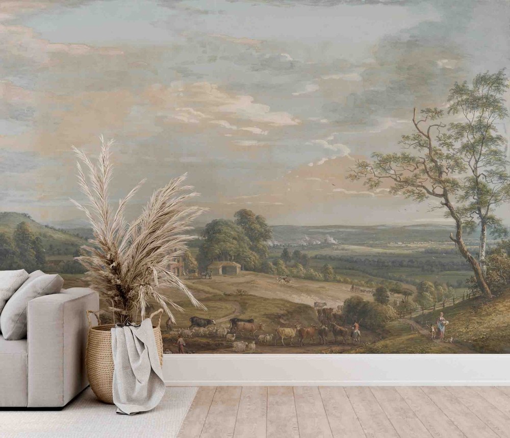 3D Pastel Landscape Oil Painting Wall Murals Wallpaper Murals Wall Sticker 2