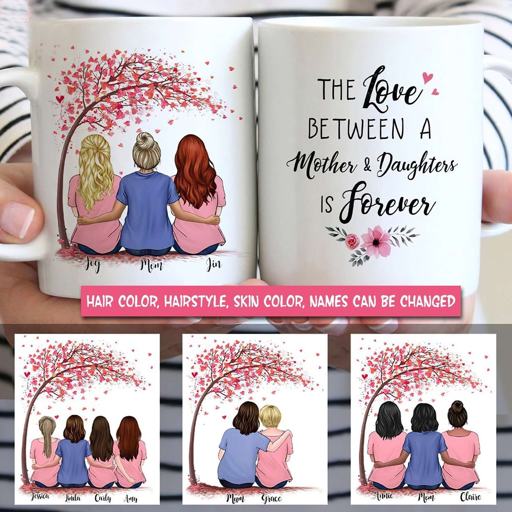 Personalized Mom Daughter Mug The Love Between A Mother & Daughter Is Foreve