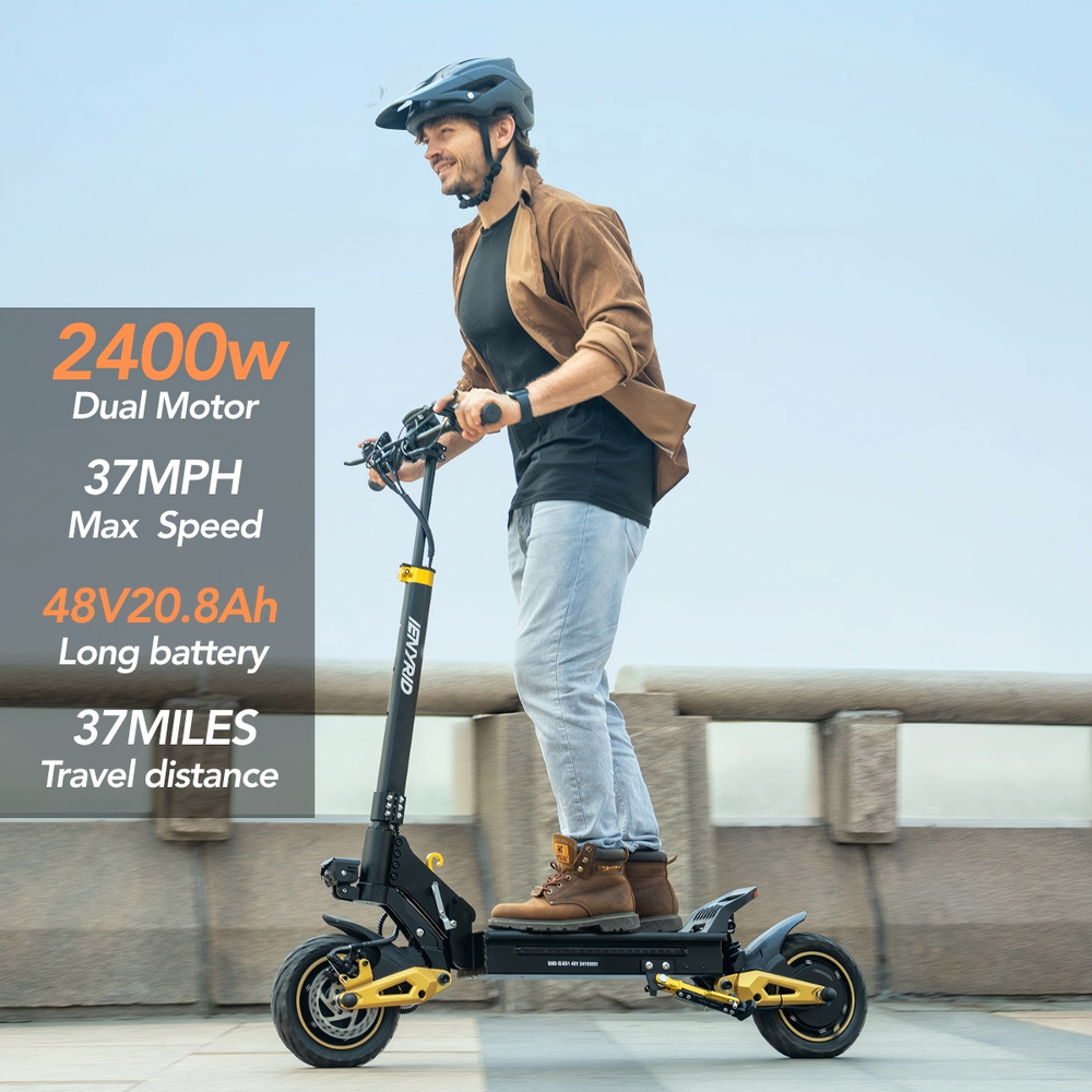 iENYRID ES1 2400W Dual Motor Electric Scooter 40V20.8AH 37MPH Top Speed